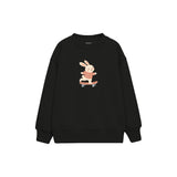 Skater Bunny Çocuk Sweatshirt — Siyah — ön görünüm
