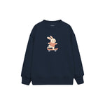 Skater Bunny Çocuk Sweatshirt — Lacivert — ön görünüm