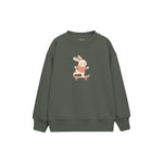 Skater Bunny Çocuk Sweatshirt — Antrasit — ön görünüm