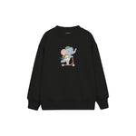 Scooter Elephant Çocuk Sweatshirt — Siyah — ön görünüm