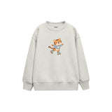Roller Tiger Çocuk Sweatshirt — Beyaz — ön görünüm