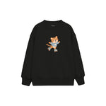 Roller Tiger Çocuk Sweatshirt — Siyah — ön görünüm