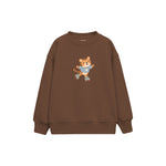 Roller Tiger Çocuk Sweatshirt — Kahverengi — ön görünüm
