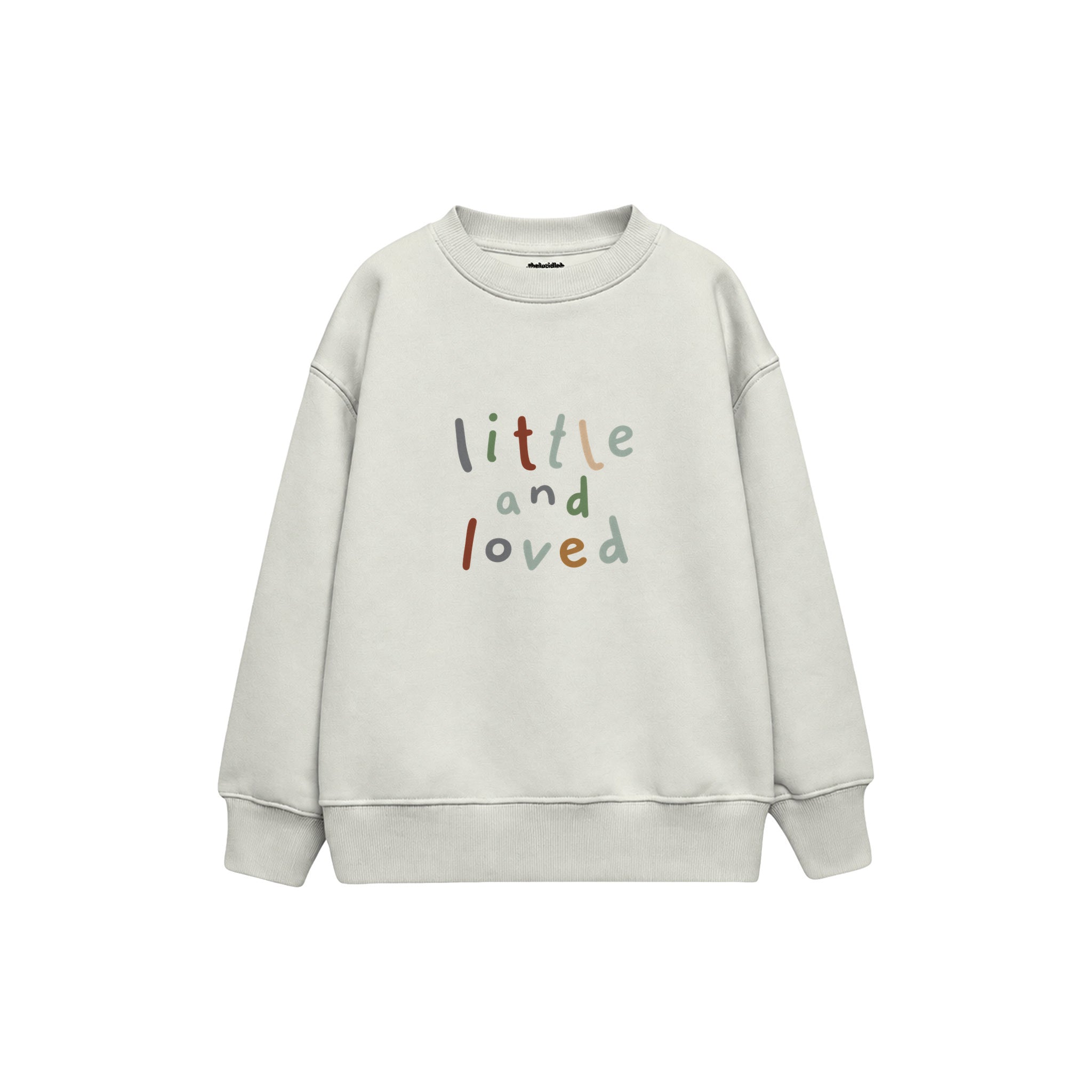 Little and Loved Çocuk Sweatshirt — Beyaz — ön görünüm