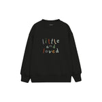 Little and Loved Çocuk Sweatshirt — Siyah — ön görünüm