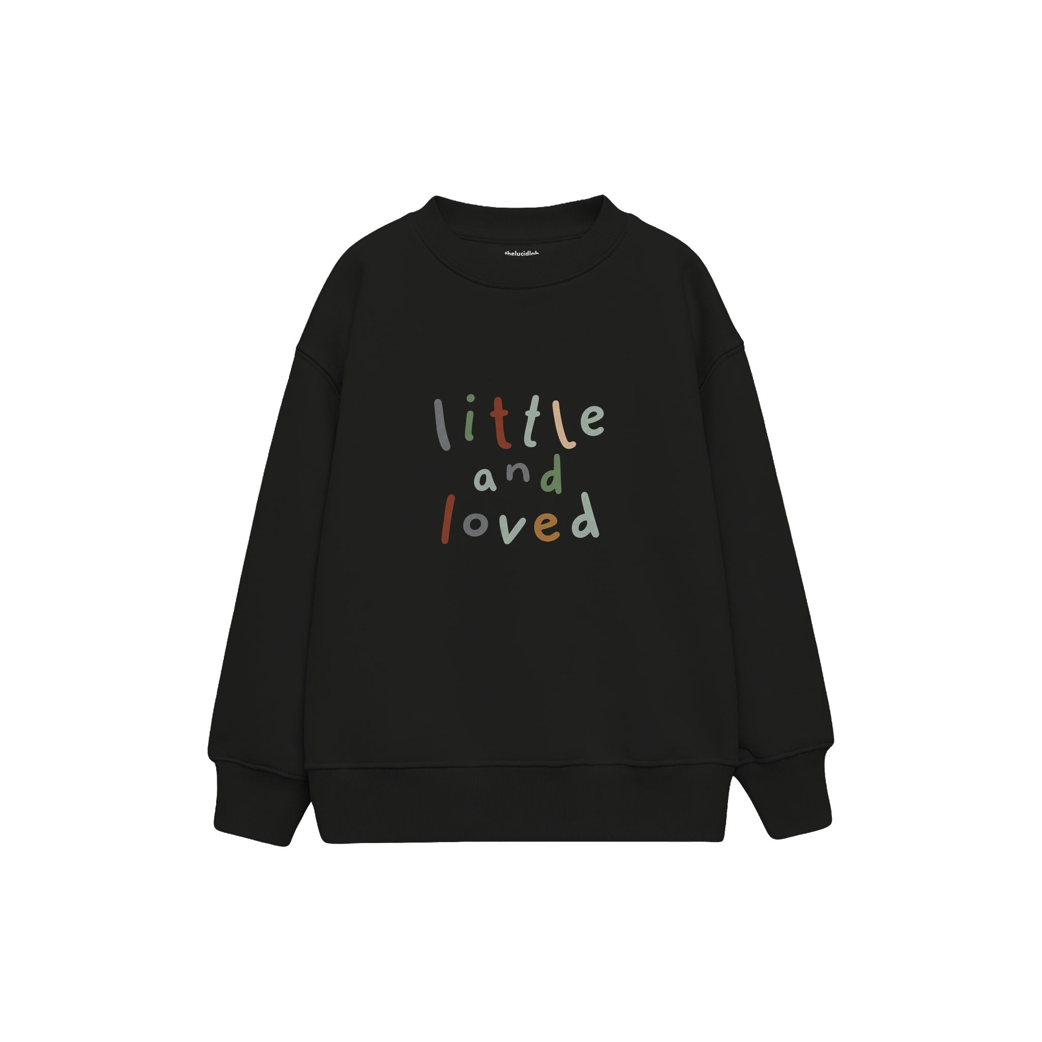 Little and Loved Çocuk Sweatshirt — Siyah — ön görünüm