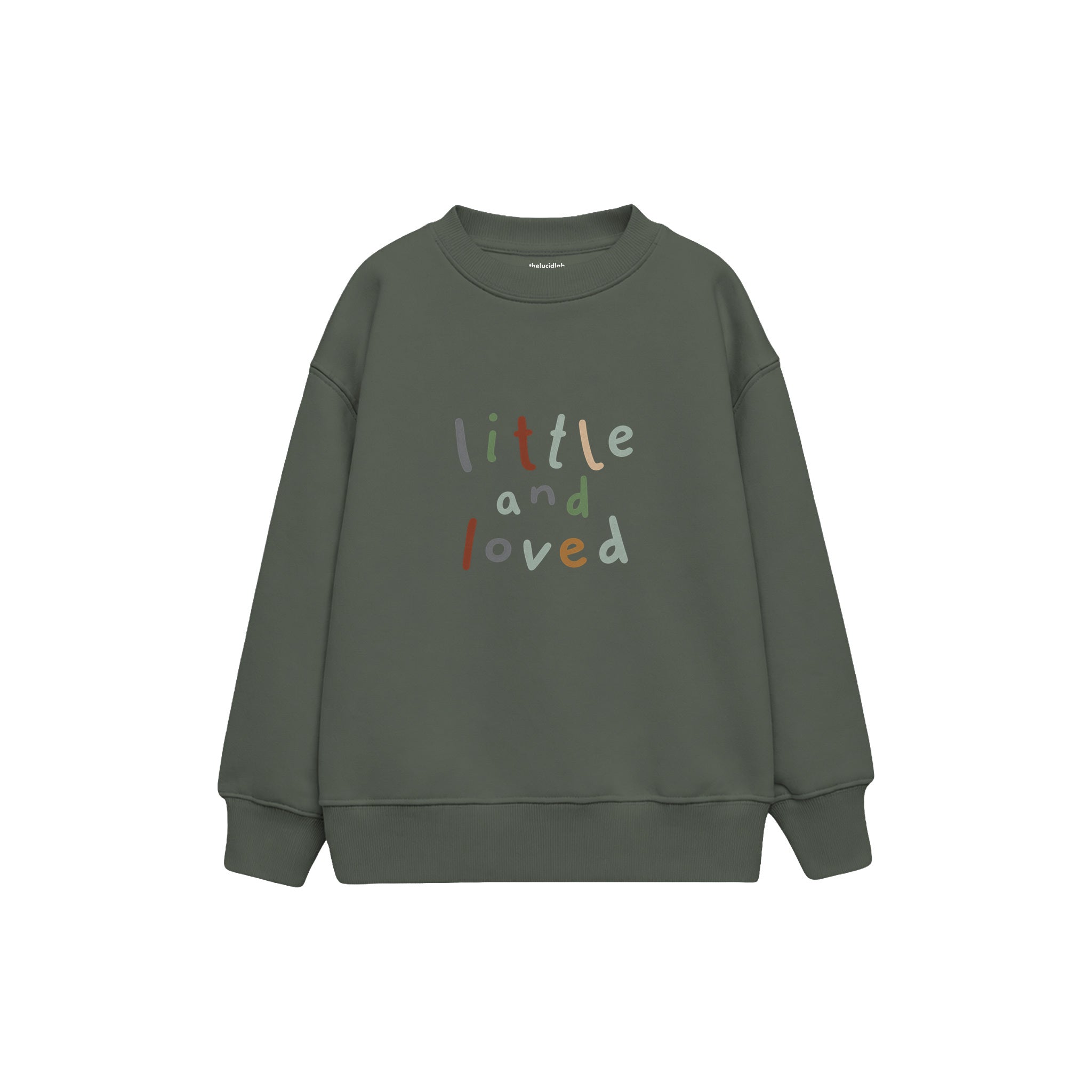 Little and Loved Çocuk Sweatshirt — Antrasit — ön görünüm