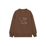 Little and Loved Çocuk Sweatshirt — Kahverengi — ön görünüm