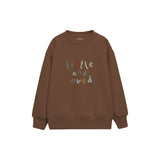 Little and Loved Çocuk Sweatshirt — Kahverengi — ön görünüm