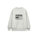 Mamarazzi Çocuk Sweatshirt — Beyaz — arka görünüm