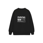 Mamarazzi Çocuk Sweatshirt — Siyah — arka görünüm