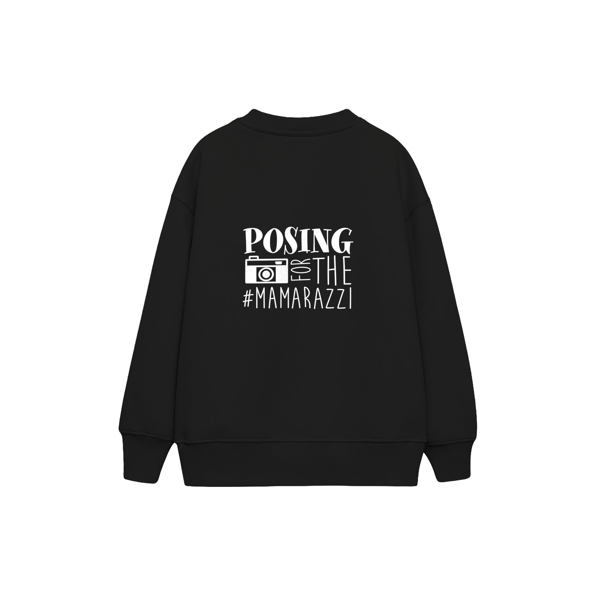 Mamarazzi Çocuk Sweatshirt — Siyah — arka görünüm