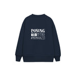 Mamarazzi Çocuk Sweatshirt — Lacivert — arka görünüm