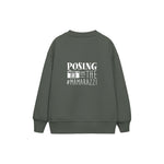 Mamarazzi Çocuk Sweatshirt — Antrasit — arka görünüm