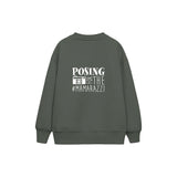 Mamarazzi Çocuk Sweatshirt — Antrasit — arka görünüm
