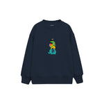 Rainbow Animal Friends Çocuk Sweatshirt — Lacivert — ön görünüm