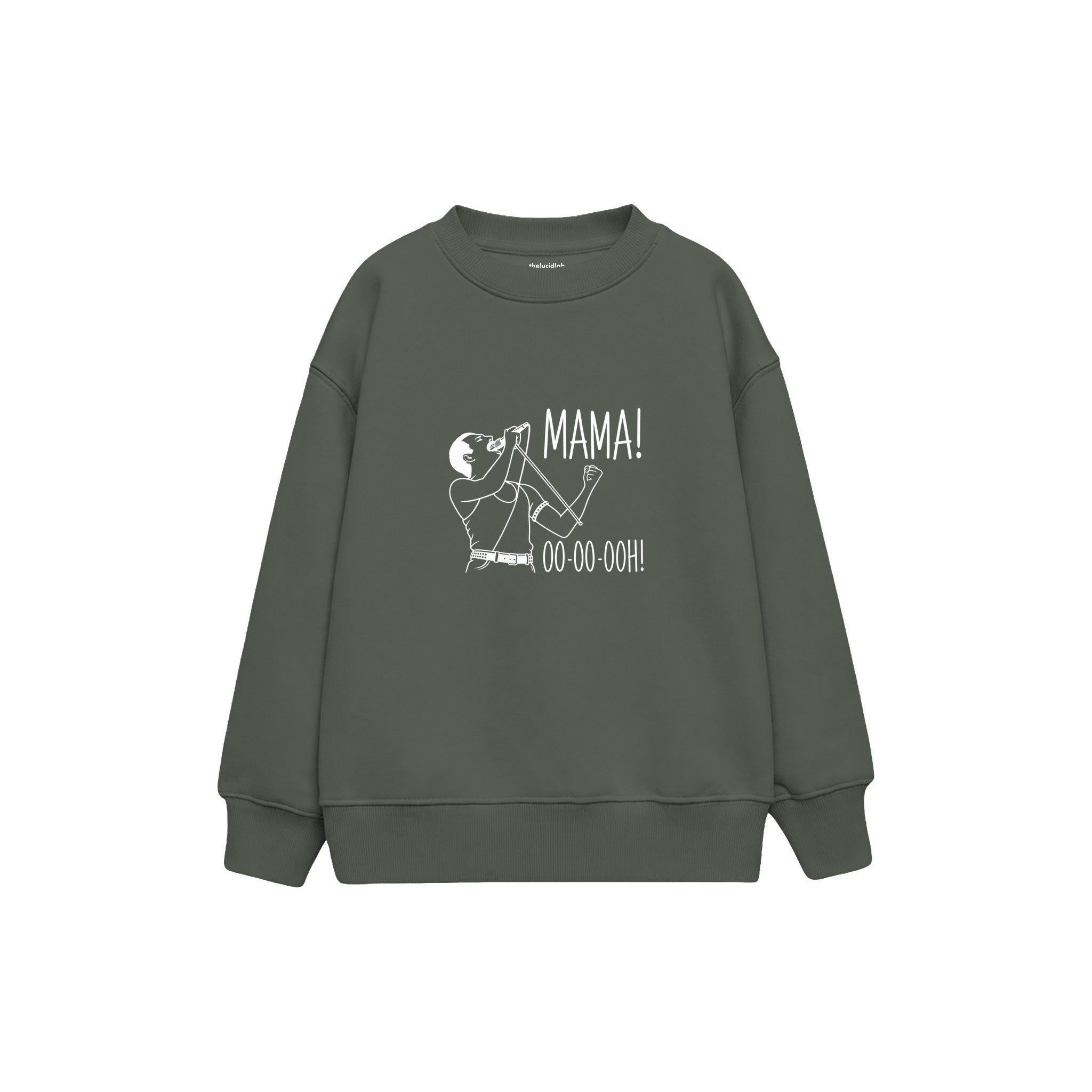 Mama Oooh Çocuk Sweatshirt — Antrasit — ön görünüm