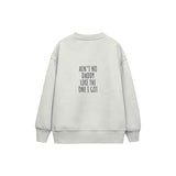 Ain’t No Daddy Çocuk Sweatshirt — Beyaz — arka görünüm