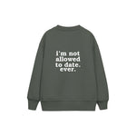 Not Allowed Çocuk Sweatshirt — Antrasit — arka görünüm