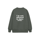 Not Allowed Çocuk Sweatshirt — Antrasit — arka görünüm