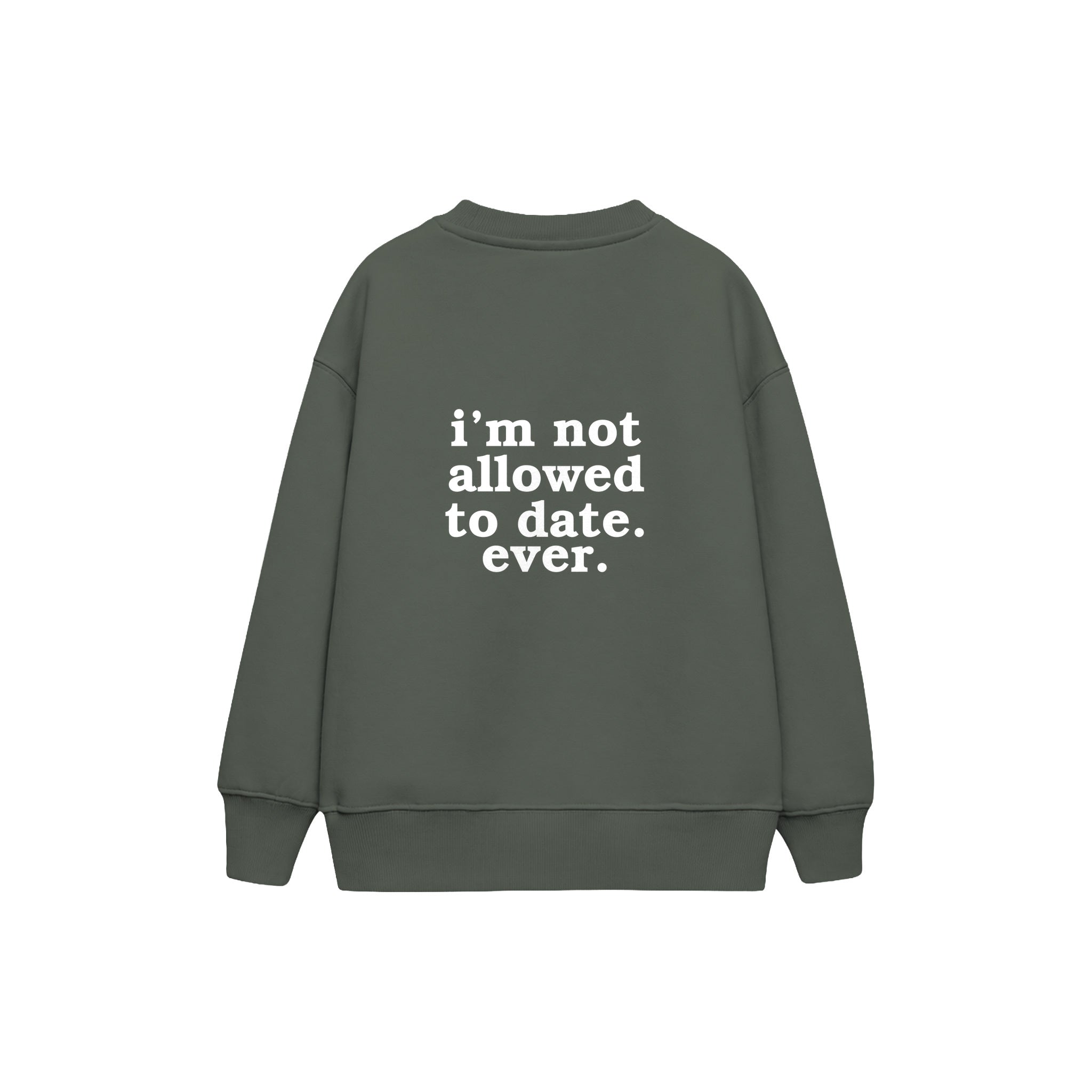 Not Allowed Çocuk Sweatshirt — Antrasit — arka görünüm