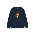 Little Scooter Lion Çocuk Sweatshirt — Lacivert — ön görünüm