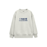 Tiny Negotiator Çocuk Sweatshirt — Beyaz — ön görünüm