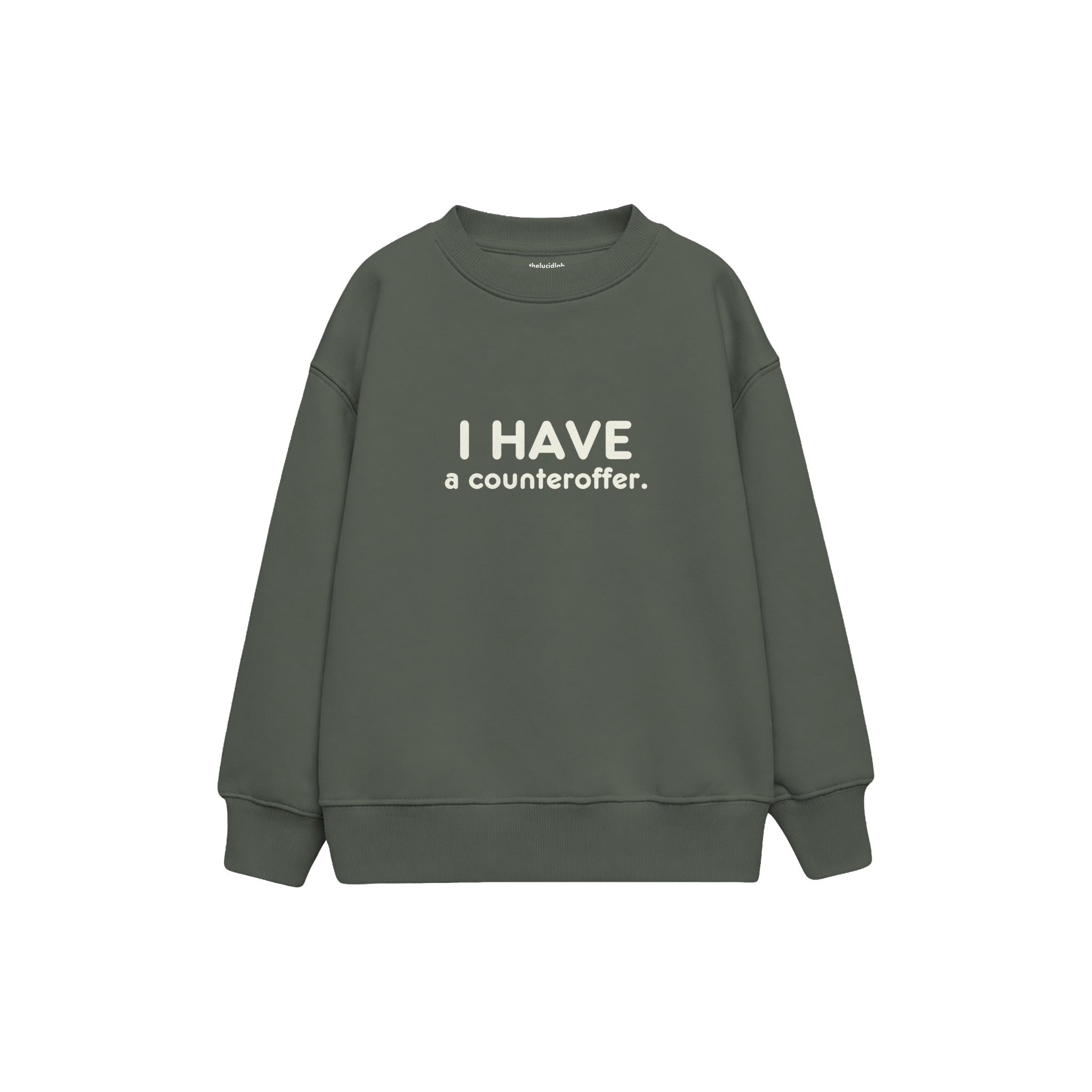 Tiny Negotiator Çocuk Sweatshirt — Antrasit — ön görünüm
