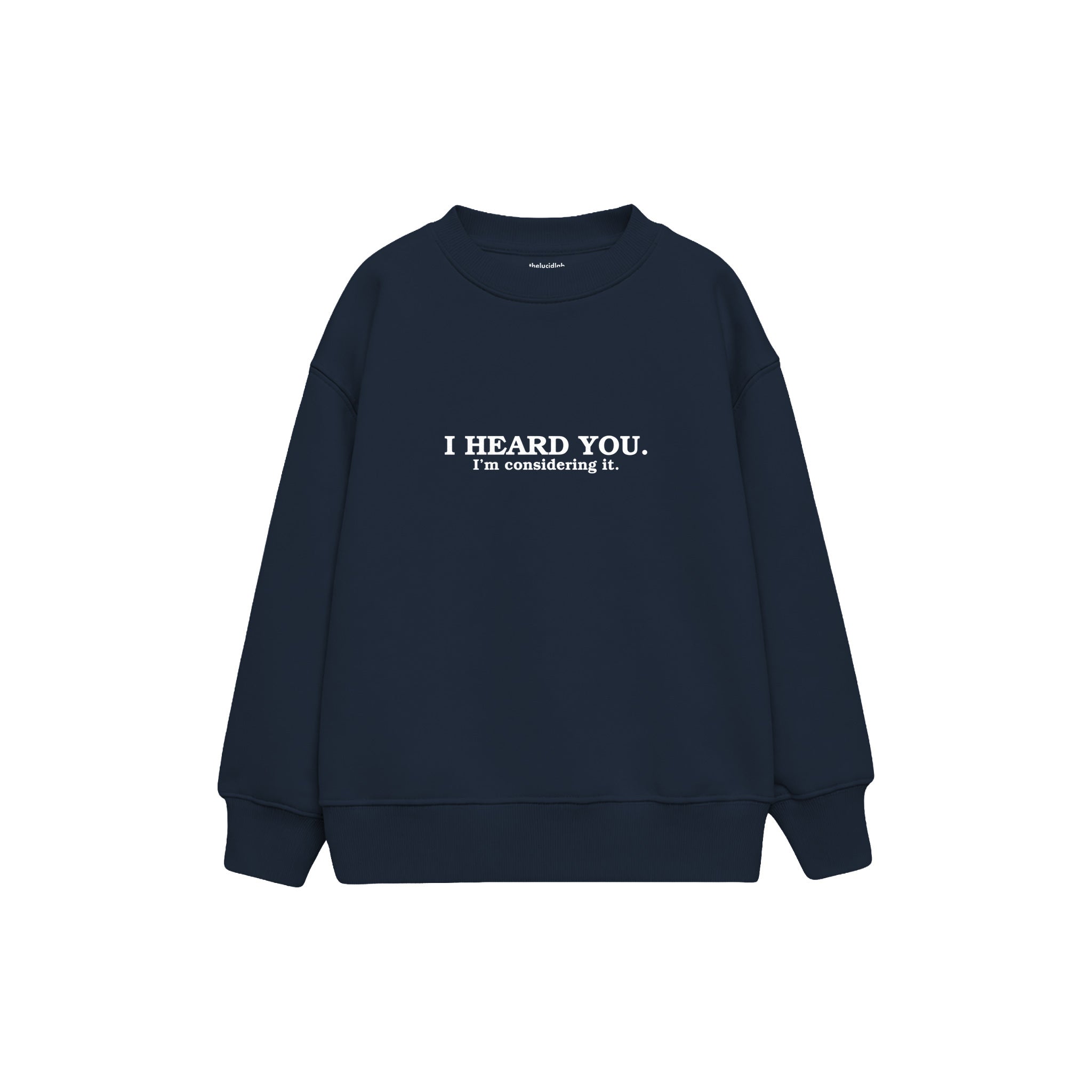 Selective Hearing Çocuk Sweatshirt — Lacivert — ön görünüm