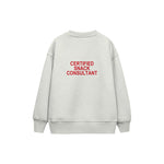 Snack Consultant Çocuk Sweatshirt — Beyaz — arka görünüm