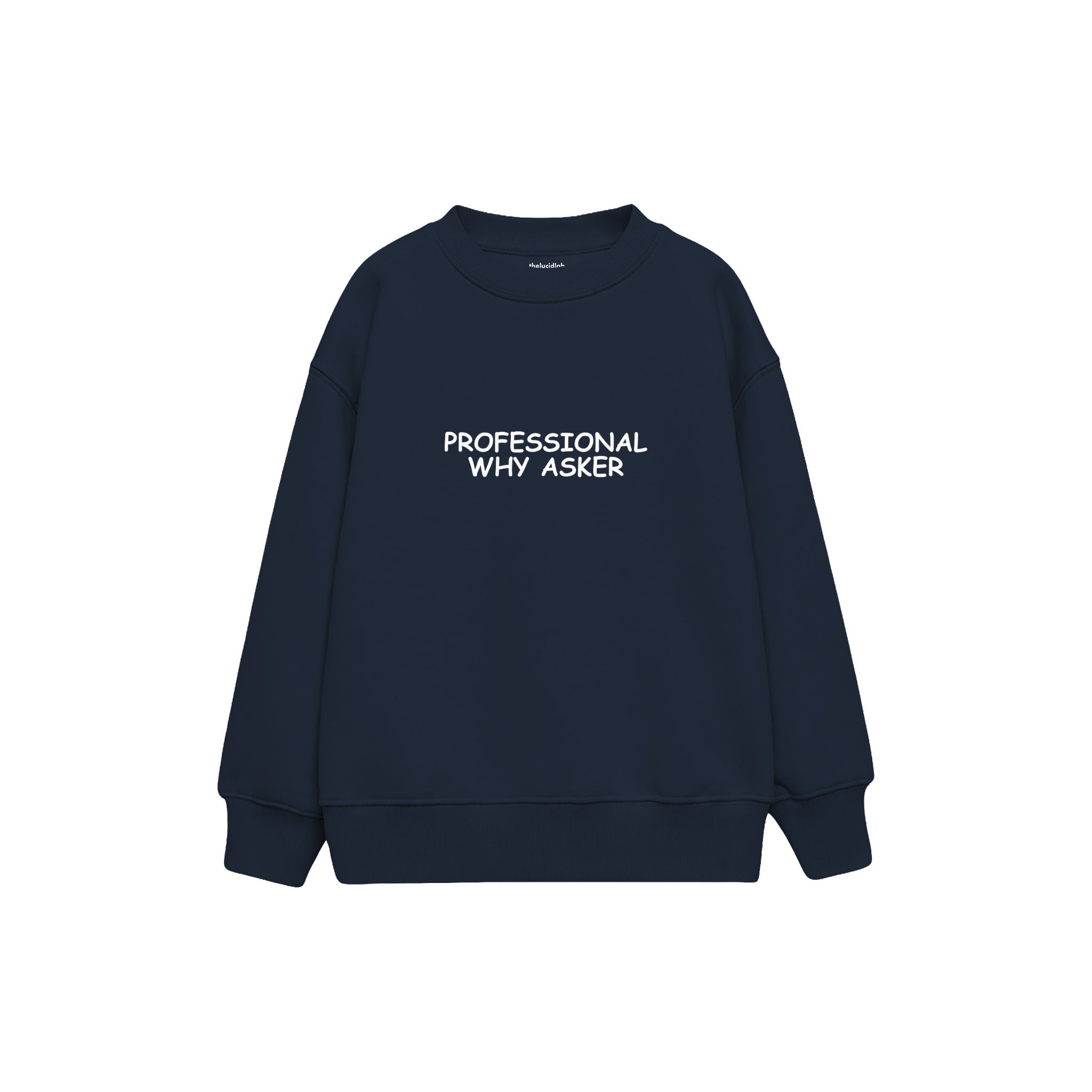 Professional Why Çocuk Sweatshirt — Lacivert — ön görünüm