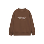 Professional Why Çocuk Sweatshirt — Kahverengi — ön görünüm