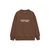 Professional Why Çocuk Sweatshirt — Kahverengi — ön görünüm