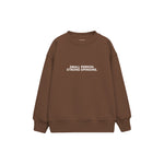Expert Opinion Çocuk Sweatshirt — Kahverengi — ön görünüm