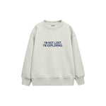 Not Lost Çocuk Sweatshirt — Beyaz — ön görünüm