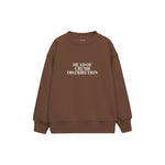 Crumb Department Çocuk Sweatshirt — Kahverengi — ön görünüm