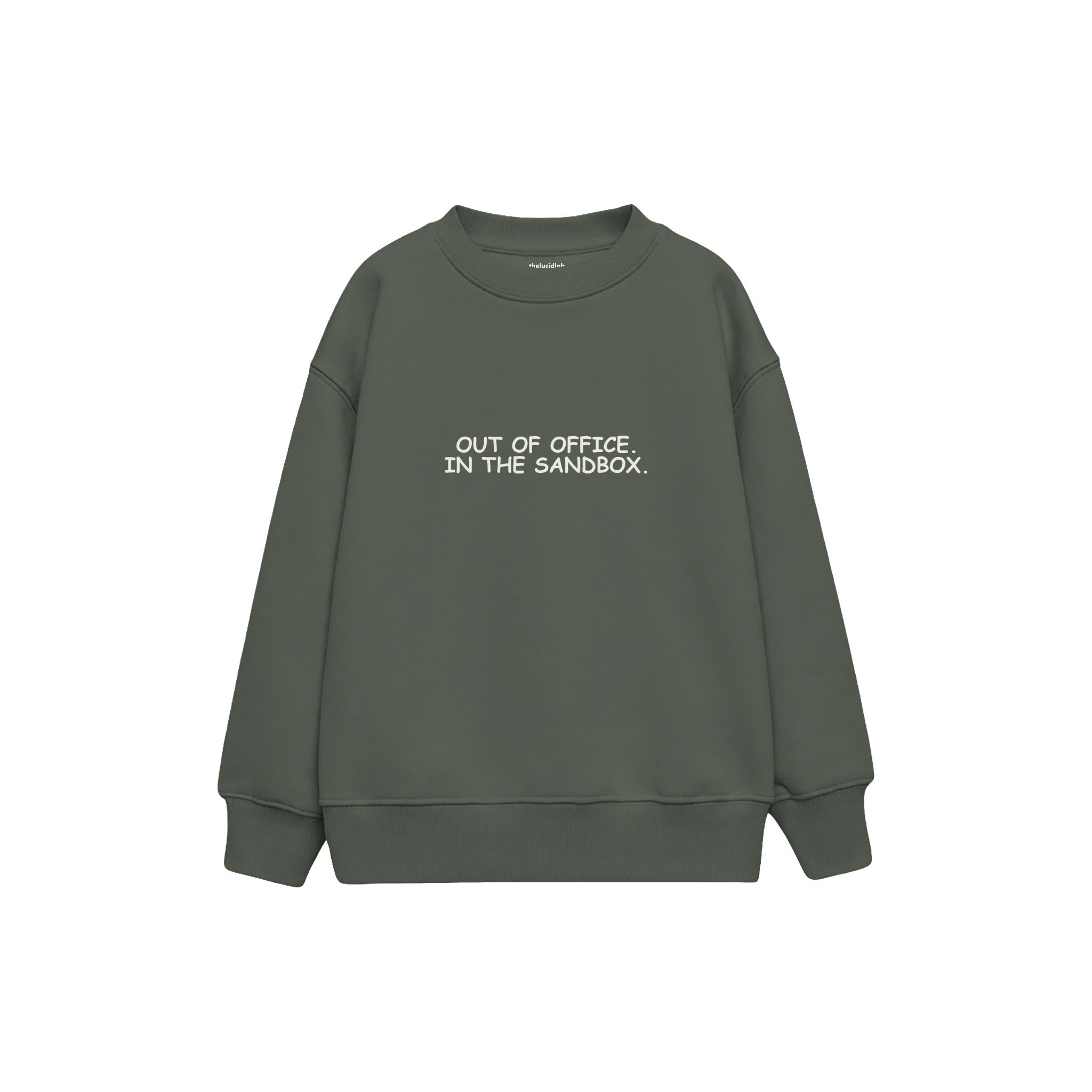Out of Office Çocuk Sweatshirt — Antrasit — ön görünüm