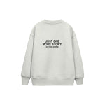 One More Story Çocuk Sweatshirt — Beyaz — arka görünüm