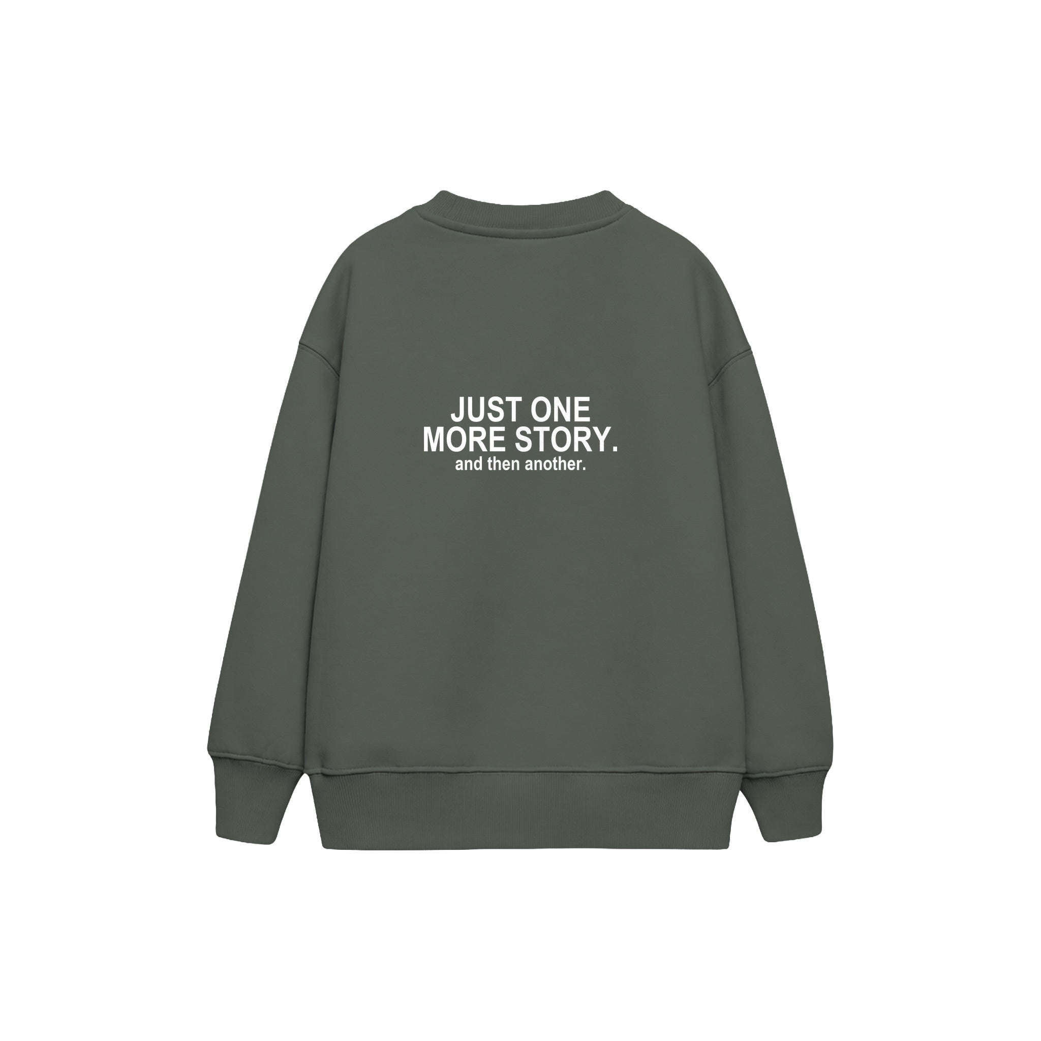 One More Story Çocuk Sweatshirt — Antrasit — arka görünüm