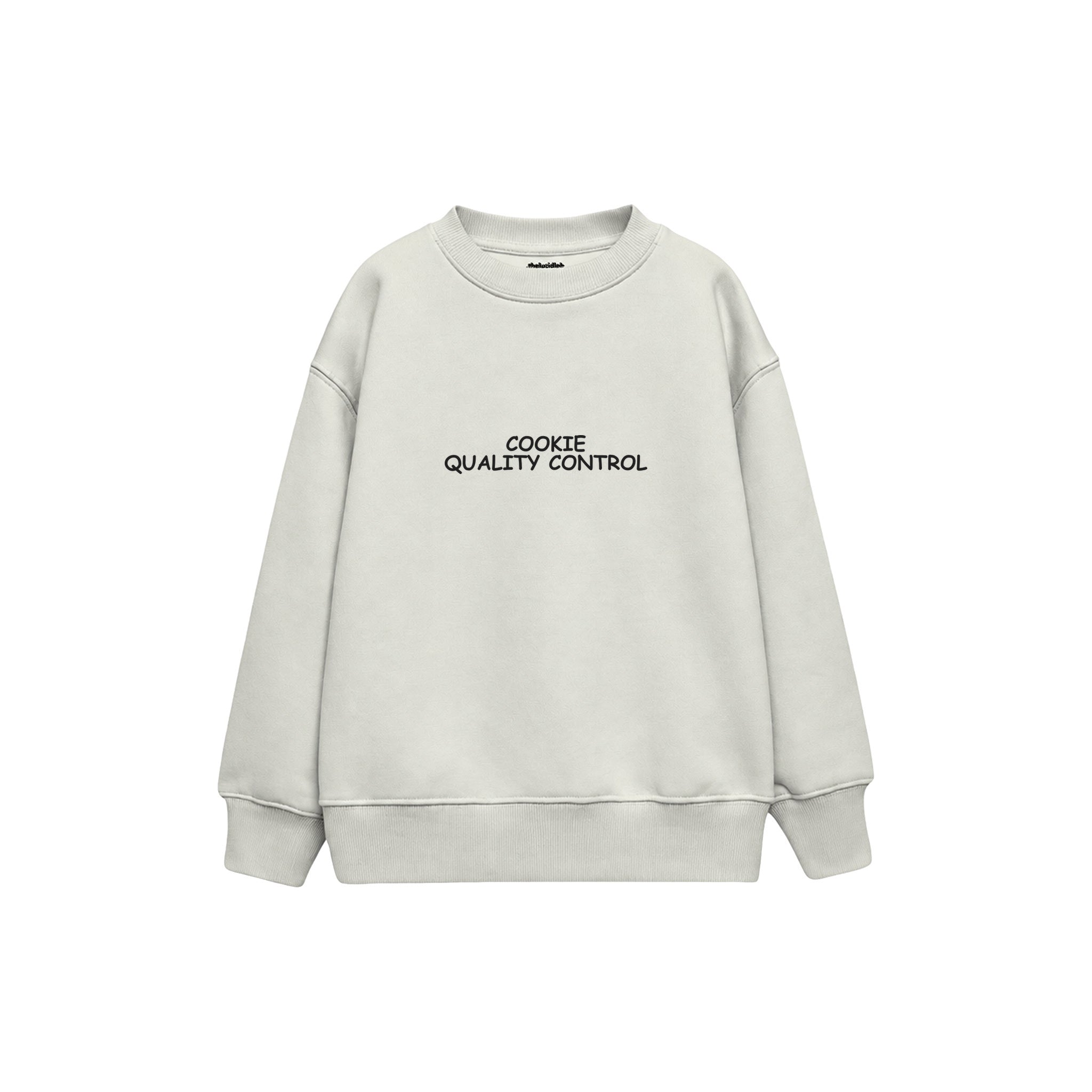 Quality Control Çocuk Sweatshirt — Beyaz — ön görünüm