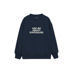 Dinosaur Expert Çocuk Sweatshirt — Lacivert — ön görünüm