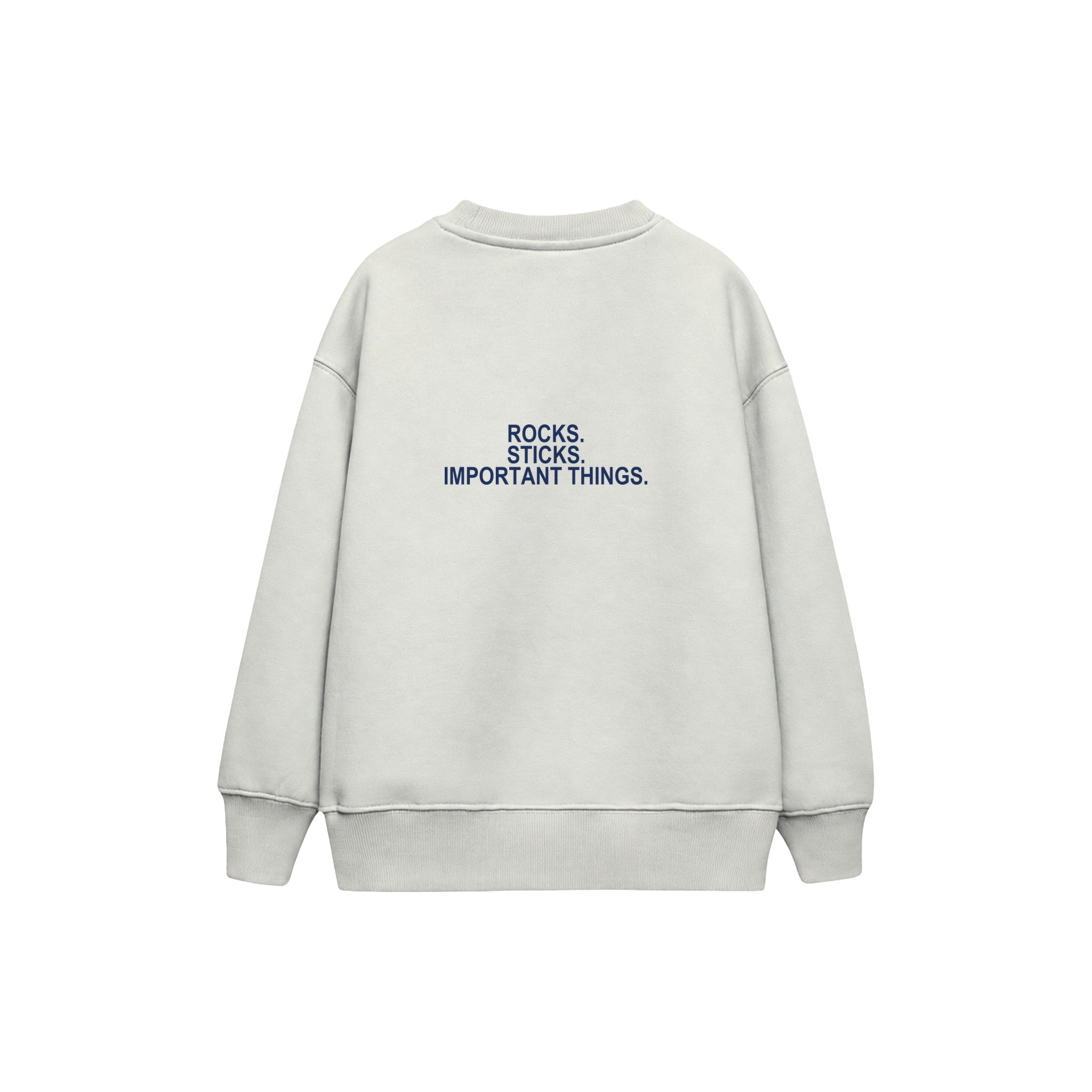 Pocket Treasures Çocuk Sweatshirt — Beyaz — arka görünüm
