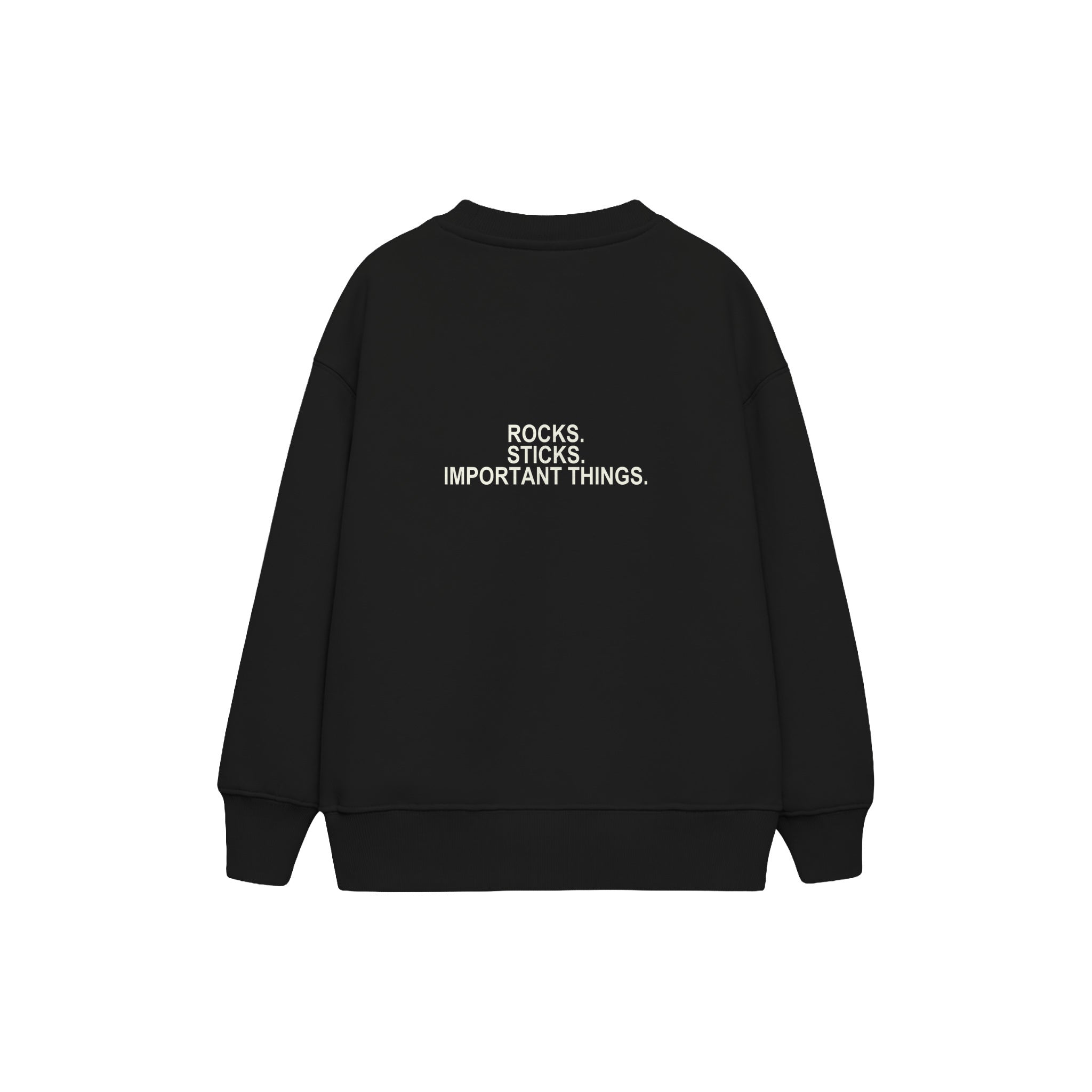 Pocket Treasures Çocuk Sweatshirt — Siyah — arka görünüm