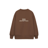 Pocket Treasures Çocuk Sweatshirt — Kahverengi — arka görünüm