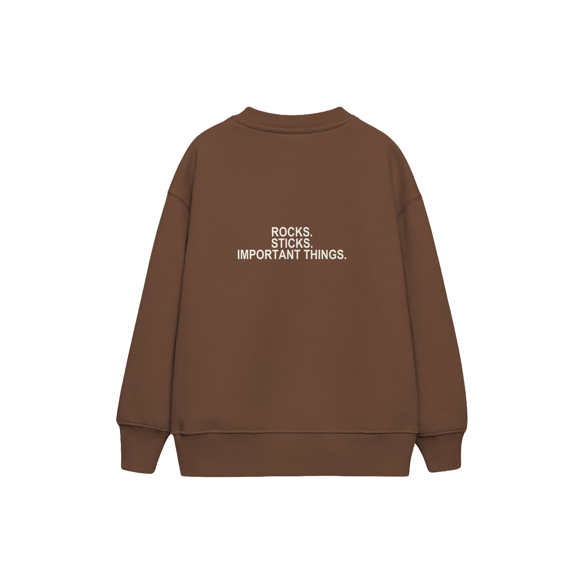 Pocket Treasures Çocuk Sweatshirt — Kahverengi — arka görünüm
