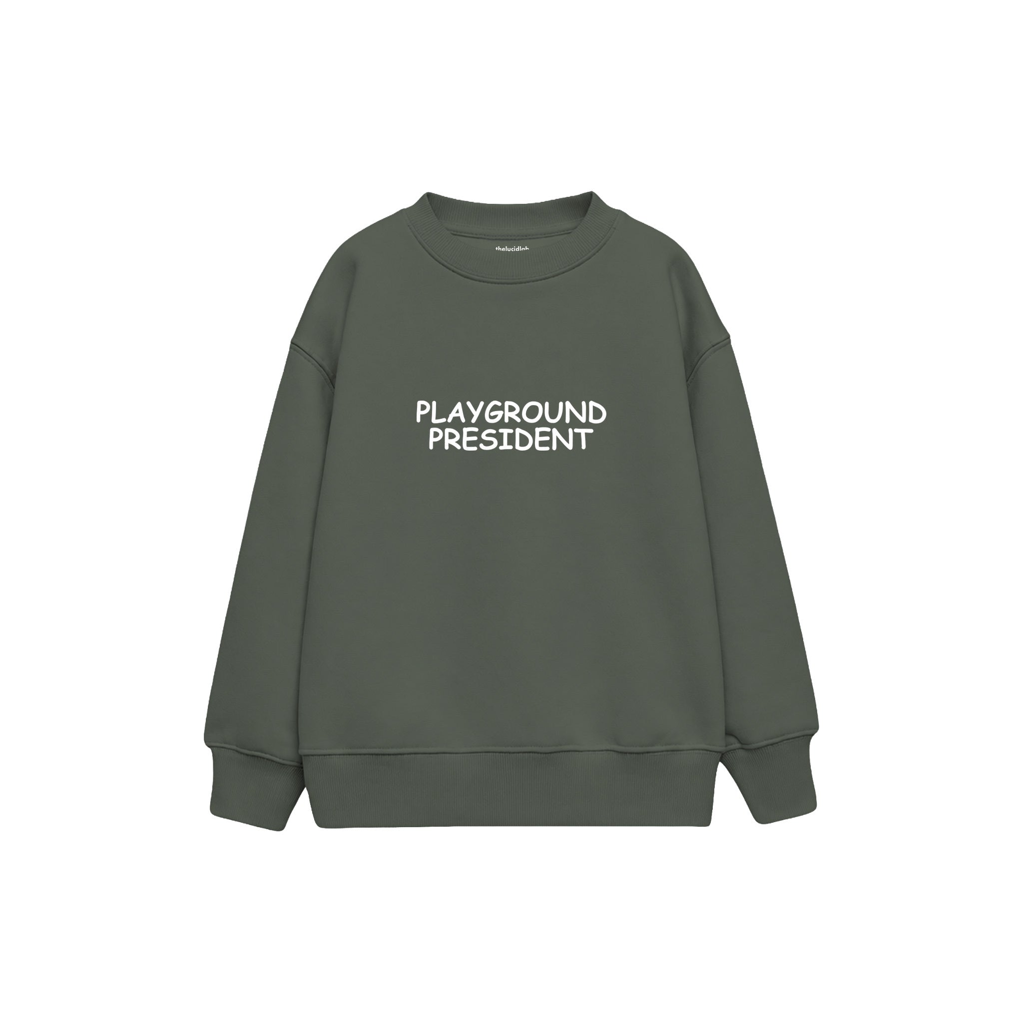 Playground President Çocuk Sweatshirt — Antrasit — ön görünüm