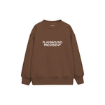 Playground President Çocuk Sweatshirt — Kahverengi — ön görünüm