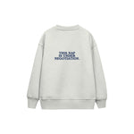 Nap Negotiations Çocuk Sweatshirt — Beyaz — arka görünüm