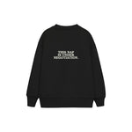 Nap Negotiations Çocuk Sweatshirt — Siyah — arka görünüm