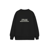Nap Negotiations Çocuk Sweatshirt — Siyah — arka görünüm